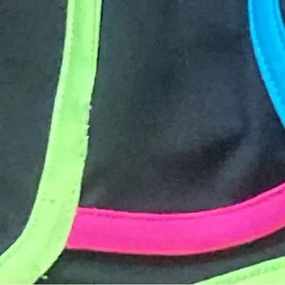 Fila Sport Black Athletic Shorts with Multicolor Trim Size L (14) - Picture 8 of 16